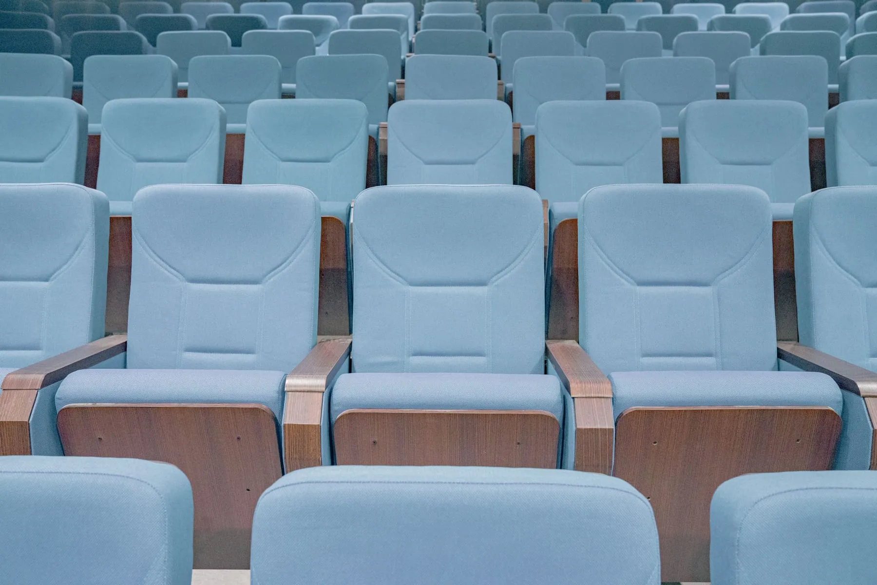 Rows of seating in a conference auditorium — Conference Transport & Delegate Shuttles Frankfurt