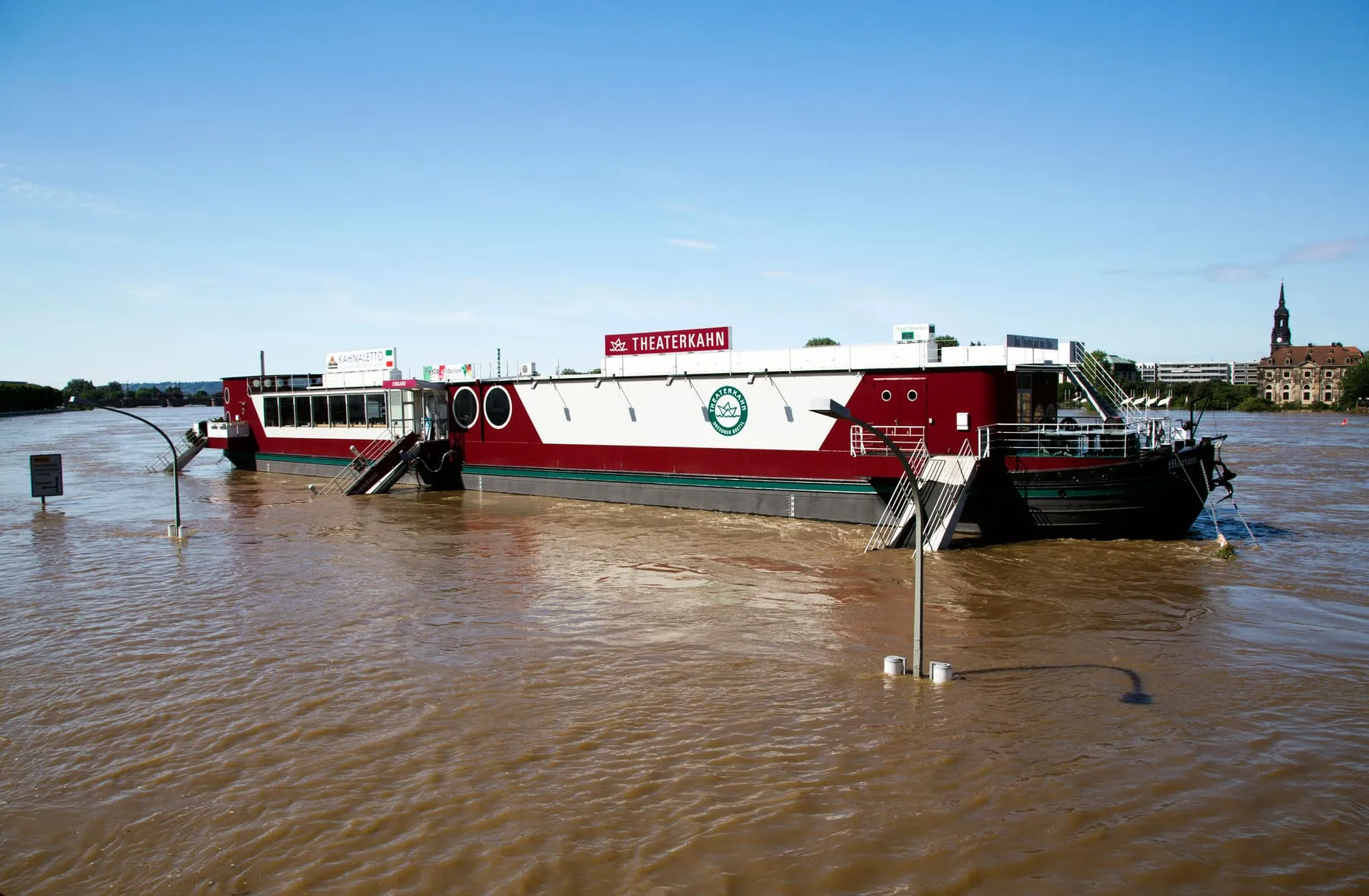 A river cruise ship moored at a quay — Frankfurt Cruise Transfers — Rhine Piers & Private Cars