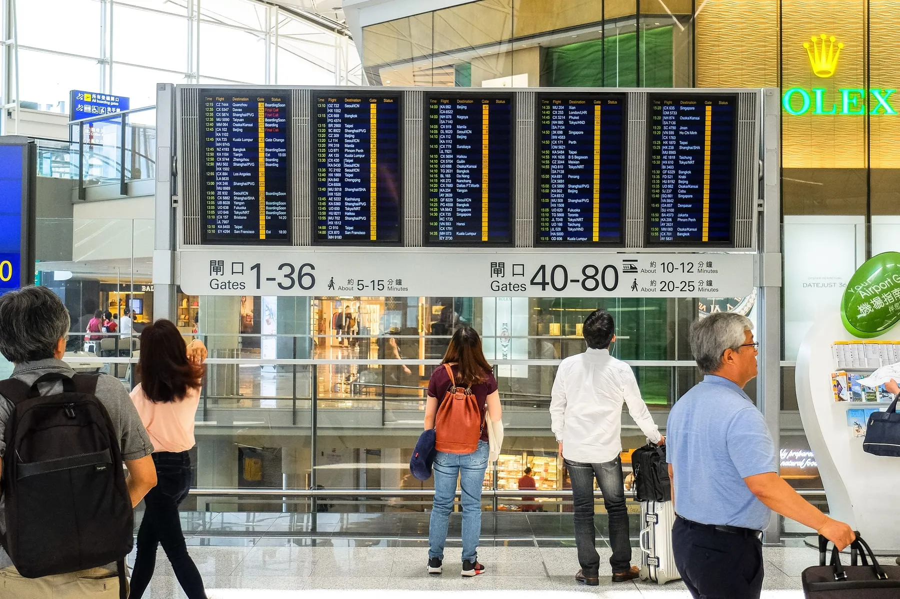 A traveller consulting a departures board in a terminal — Frankfurt Airport Transfer Partner for Travel Agencies